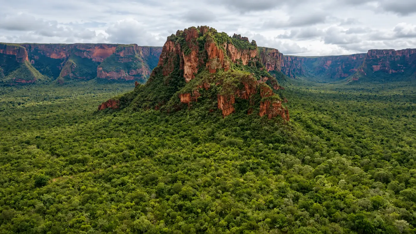 Paisagem natural de Chapada dos Guimarães